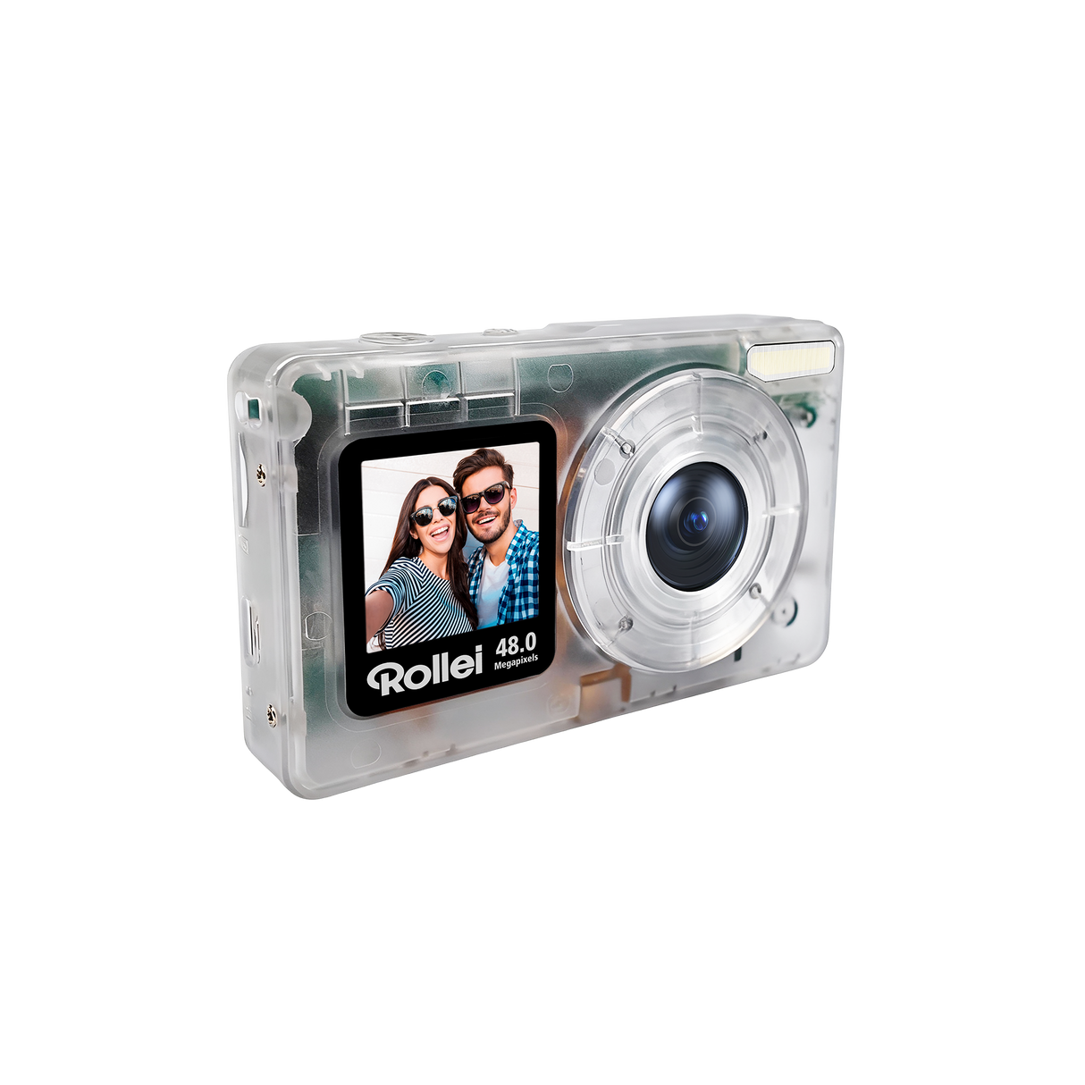 Compactline Pocket | Transparent | 48MP Digitalkamera mit 4K