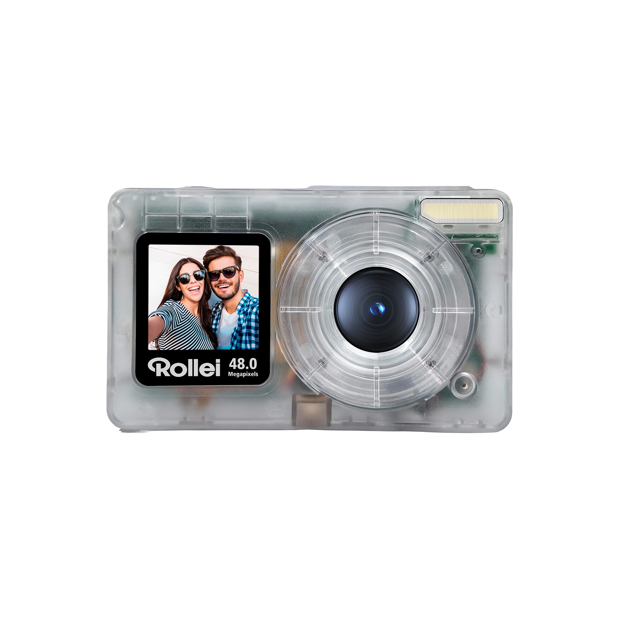 Compactline Pocket | Transparent | 48MP Digitalkamera mit 4K