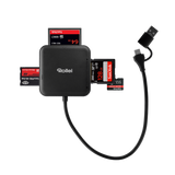 4-in-1 Kartenlesegerät | SD, CF, MS & microSD