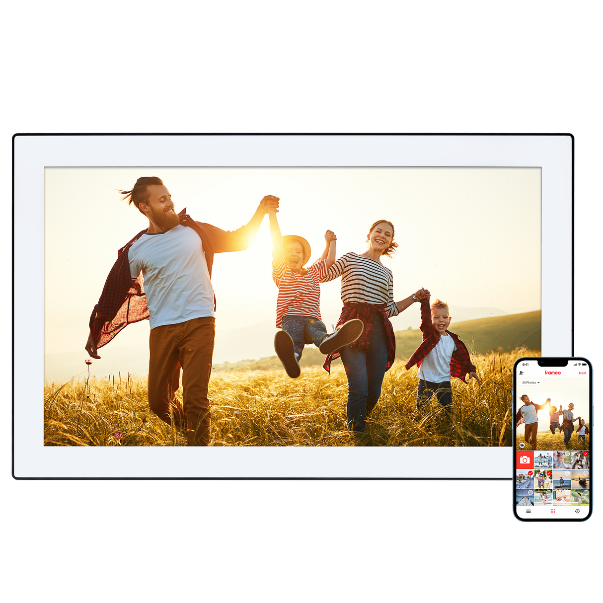 B-Ware: Smarter Bilderrahmen | 21,5" Diagonale | WiFi | Frameo App | Modell 211