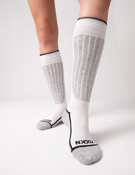 Ski Socken  | 1 Paar | Bio-Baumwolle & Merinowolle | Unisex