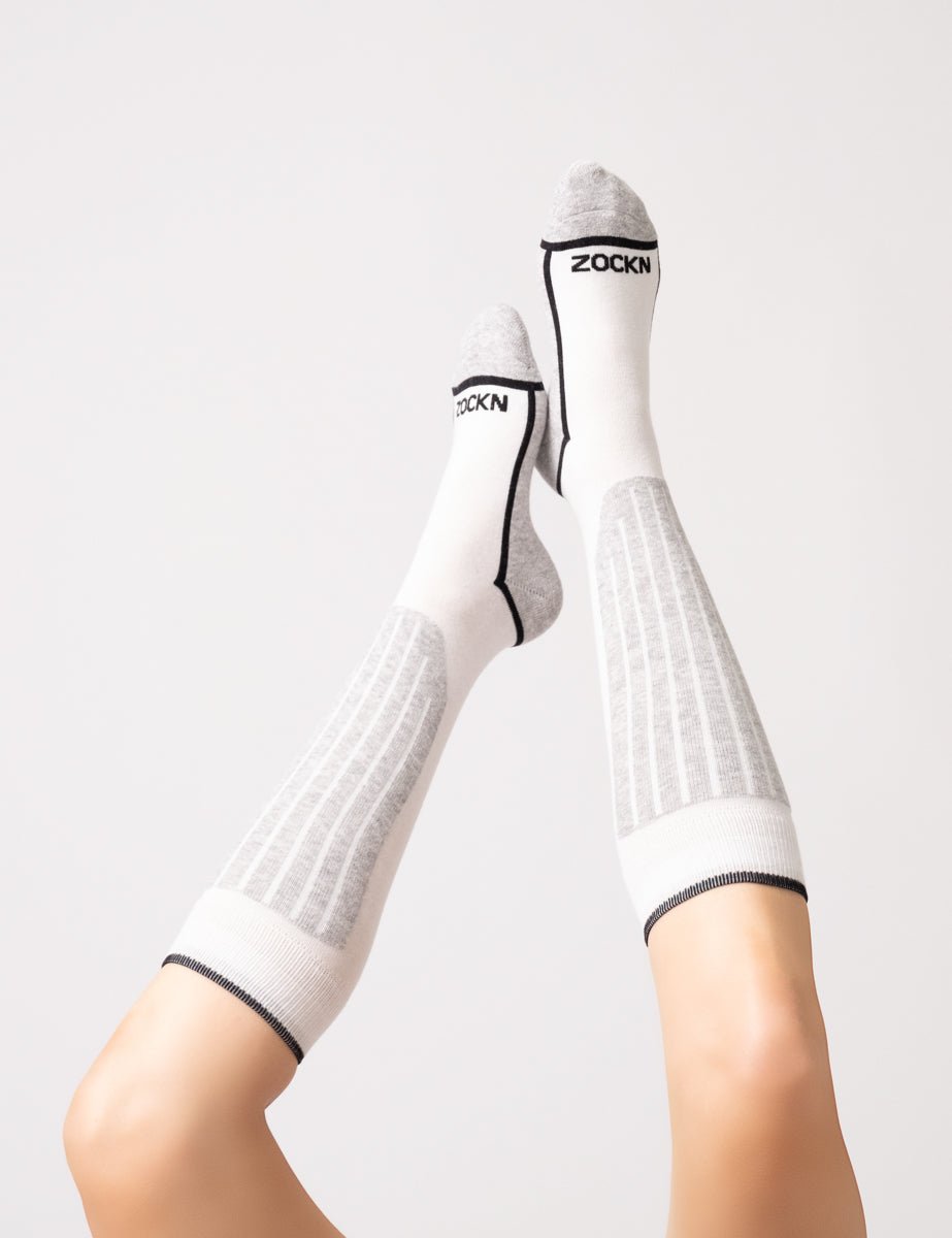 Ski Socken  | 1 Paar | Bio-Baumwolle & Merinowolle | Unisex